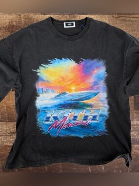 KITH Miami Speed Boat Vintage Tee • Store Exclusive • 2026